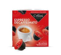 Caffè Cellini Espresso Décaféiné Capsules Compatibles avec Dolce gusto Dolce Gusto - 90pcs | Compatible avec Dolce gusto