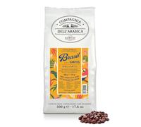 Caffè Corsini - Café en Grains Brésil Santos | 100% Arabica | Origine Unique São Paulo | Traitement Naturel | 500g