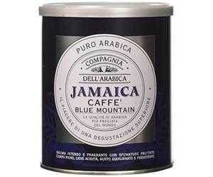 Caffè Corsini - Compagnia dell'Arabica Café de spécialité Jamaïque Blue Mountain. Café mono-origine moulu de Jamaïque pour Espresso et Moka, intense et fruité, boîte de 250 g