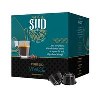 Caffè Fatto a Sud - 100 Capsules de Café Compatibles Avec Nescafè Dolce Gusto (10 paquets de 10) - Pack de 100 capsules - Goût Intense, Espresso Italien - Arabica et Robusta