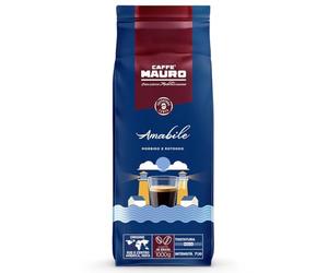 Caffè Mauro Torrefazione - Café en Grains mélange Amabile - Café italien - Intensité 7/10 - Torréfaction Lente - Paquet de 1 kg