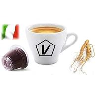 Caffè Shop Compatible avec Capsules Nespresso®, Mélange "Ginseng Amer" Ligne Espresso (50 Capsules)