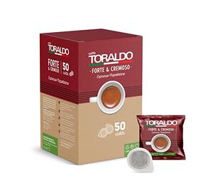 CAFFÈ TORALDO - MISCELA FORTE & CREMOSO - Box 50 DOSETTES ESE44 7.2g