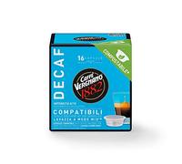 Caffè Vergnano 1882 - Capsules Compatibles avec Lavazza A Modo Mio Compostables, Decaffeinato - 1 boîte de 16 capsules