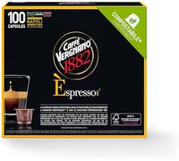 Caffè Vergnano 1882 Napoli Il est Spresso Capsule de café compatible Nespresso et Espresso1882 Très Lot de 100 capsules