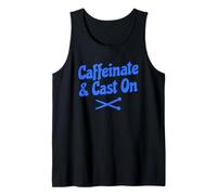 Caffeinate and Cast on Funny Knitting Débardeur
