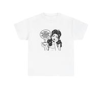 Caffeinate and Hope for The Best Graphic T Shirt Women's Cotton Tee Brand White S