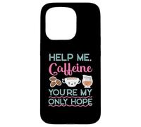 Caffeine As My Only Hope Coffee Design pour buveur de café Coque pour iPhone 15 Pro