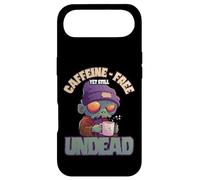Caffeine Free Yet Still Undead Funny Zombie Coffee Design Coque pour iPhone Air