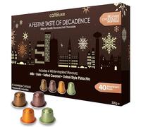 Cafféluxe Aluminum Hot Chocolate Pods - 40 Capsules Compatible with Nespresso - A Taste of Decadence - Hot Chocolate Pods for Nespresso Machine - Variety Capsules