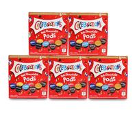Dosettes de chocolat chaud compatibles Dolce Gusto Celebrations - Twix, Mars, Bounty, Snickers, Galaxy, Malteser, Milky Way et Galaxy Caramel (40) Pack varié en édition limitée