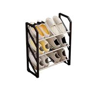 CaFfen Etagere Chaussure Étagère à Chaussures Simple assemblée de Style échelle Portable Porte sur Pied(Black)