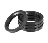 CaFfen Joint De Moyeux 4 pièces 71.5mm à 54.1mm 56.1mm 57.1mm 60.1mm 66.6mm 67.1mm 67.9mm Anneaux centraux de moyeu de centrage de Pneu de Voiture Noir Bague De Centrage Jante(71.5mm to 54.1mm)