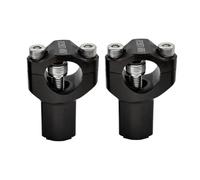 CaFfen Pontet Guidon Support de Pince de Barre de Montage de Guidon de Moto de 55 mm Pontet Guidon 22mm(Black)