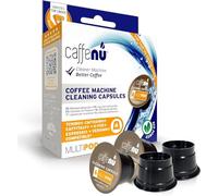 Caffenu Capsules de nettoyage Multipod - Nettoyeur de machine à café pour café frais - Capsules de nettoyage pour w/Tchibo, Cafissimo, Caffitaly, K-fee, Tealounge, Verismo & Expressi
