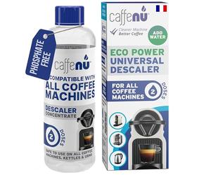 Caffenu | Détartrant liquide pour machine à café 200 ml Eco | Liquide detartrant pour compléter votre kit de Barista | Produit universel détartrant delonghi, Nespresso, Lavazza | 2 Doses