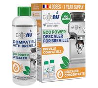 Caffenu Detartrant Machine a Cafe Compatible Sage & Breville - 400 ml (4 utilisations) - Détartrant Machine à Café pour Température Idéale & Meilleur Goût - Prolonge la Durée de Vie