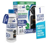 Caffenu Detartrant Machine a Cafe Compatible Senseo, Nespresso, Dolce Gusto & Lavazza - 400 ml (4 utilisations) - Détartrant pour Température Idéale & Meilleur Goût - Prolonge la Durée de Vie