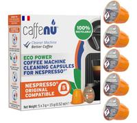 Lot de 5 Capsules de Nettoyage Caffe Nu pour Machine à café Nespresso
