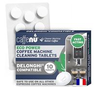 Caffenu Tablettes de Nettoyage Compatibles avec Machines à Café Delonghi, 10 Unités, 1,4g Chacune