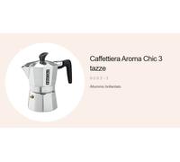 Caffetière Moka PEDRINI AROMA CHIC MOKA EXPRESS 1 à 6 Tasses Argent 5 min