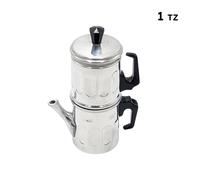 Caffettiera Napoletana Diamante Ilsa Espresso en Aluminium Argent 2 Poignées