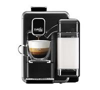 Caffitaly System - BLANCHE S22 Machine à café expresso pour capsules originales R-Smart - Mousseur à lait intégré, Repose de tasses réglable, avec système à capsules d'origine R-smart, Silver
