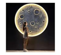 CAFIEDR Applique Murale Moderne à intensité Variable en Forme de Lune, télécommande pour Une Utilisation intérieure et extérieure, Lampe Murale d'entrée en Relief 3D en Forme de Lune