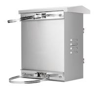 CAFIEDR Coffrets de Distribution, Coffrets électriques en Acier Inoxydable, Kits de Montage sur Poteau, boîte de jonction étanche, boîte de jonction extérieure(30×20×40cm)