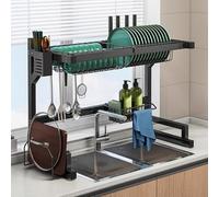 CAFIEDR Égouttoir À Vaisselle Multifonctionnel en Acier Inoxydable À Poser sur L'Évier pour Assiettes, Bols, Tasses Et Ustensiles - Gain De Place dans La Cuisine.