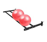CAFIEDR Grand Support de Rangement réglable pour Ballons de Yoga, Support Mural en métal pour Ballons d'exercice/stabilité/Slam/médecine, Organisateur d'équipement d'en(124cmx60cm)