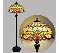 CAFIEDR Lampadaire de Salon Baroque en Verre pour Chambre à Coucher, Lampe sur Pied pour Salle d'étude