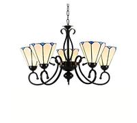 CAFIEDR Lustre de Salle à Manger, Lampe Suspendue de comptoir de Bar de Restaurant, Lampe Suspendue de Salon(5 têtes)