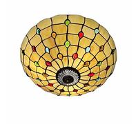 CAFIEDR Lustre Style, Montage encastré, plafonnier en Verre teinté, pour Salon, Chambre, Salle à Manger, Cuisine, îlot, Couloir, 40,6 cm(21 Pouces)