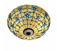 CAFIEDR Lustre Style, Montage encastré, plafonnier en Verre teinté, pour Salon, Chambre, Salle à Manger, Cuisine, îlot, Couloir, 21 Pouces(24 Pouces)