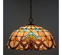 CAFIEDR Lustres baroques de Style, luminaires Suspendus Vintage en Verre teinté E27 pour Salon, Chambre, Salle à Manger, Couloir, 30 cm(50cm)