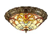 CAFIEDR Plafonnier LED encastré, Style, Lustre en Verre teinté de Style Baroque Vintage pour Salon, Chambre à Coucher, Salle à Manger, 6 000 K(6000k 52cm)