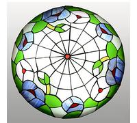 CAFIEDR Plafonnier LED Rond en Verre teinté Style, 30,5/40,6/50,8 cm, Applique Murale Vintage E27, luminaire décoratif pour Salon, Chambre à Coucher, Salle à ma(Dx66 50cm)