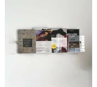 CAFIEDR Porte-revues Mural en Acrylique, présentoir Moderne pour brochures/Porte-Documents, Organiseur de Livres en Plastique, pour Bureau ou Maison