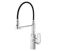 CAFIEDR Robinet D'Évier 3 en 1 - Douchette Extractible, Mitigeur Flexible À Poignée Unique, Filtre À Eau Chaude Et Froide pour Boire Et Cuisiner Facilement.Chrome-A