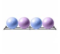 CAFIEDR Support Mural pour Ballons d'exercice, de Gymnastique, de stabilité, de médecine et de Yoga, pour Usage Commercial et Domestique - Peut contenir 4 Gros Ballons.(Black)