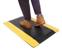 CAFIEDR Tapis De Poste De Travail Anti-Fatigue, Tapis Rectangulaire en Mousse, Bords Biseautés De Sécurité De 2 Cm D'Épaisseur, Adapté À Un Usage Industriel Et Autres Lieux Où La Stat.50x120cm