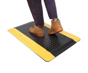 CAFIEDR Tapis De Poste De Travail Anti-Fatigue, Tapis Rectangulaire en Mousse, Bords Biseautés De Sécurité De 2 Cm D'Épaisseur, Adapté À Un Usage Industriel Et Autres Lieux Où La Stat.60x60cm
