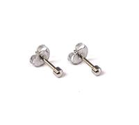Caflon Officiel Produit - Argent Boucles d'oreilles acier inoxydable petits Studs (Stainless Steel, mini Ball)
