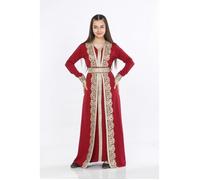 caftan enfant fille takchita abaya aid vert eau 8 ans