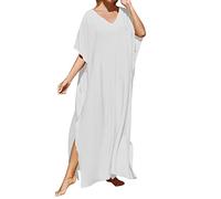 Caftan Femme Robe De Plage Ete Crochet Kimono Jupe Maillot Bain Eponge Cache Pareo Été Longue Gaze Coton Qui Le Ventre Cache-Maillots Et Sarongs Mi
