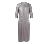 Caftan pour homme - Manches longues - Coton et lin - Robe de nuit - Caftan - Vêtement islamique - Robe musulmane - Robe à manches longues - Robe arabe arabe - Vêtement islamique - Vêtement de prière