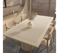 Cafusesdd Nappe de Table rectangulaire en PVC imperméable sans Lavage, Tapis Isolant Thermique Qui se nettoie instantanément avec Une Seule lingette(B,31.4 * 55.1in)