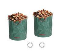 Cafusesdd Sacs à déchets de Jardin, 2 Sacs poubelles de Jardin résistants aux Taches et faciles à Nettoyer, Sacs à déchets de Cour réutilisables pour Feuilles, débris de Jardin d'herbe(28 * 31IN)