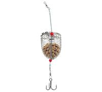 Cage à appâts de pêche en acier inoxydable - Panier réutilisable résistant | Panier de récupération pour eau douce, eau salée, mer profonde, étang, rivière, côtière, bateau, surf, truite